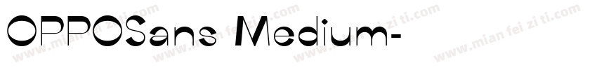 OPPOSans Medium字体转换